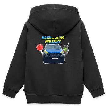 Nachwuchs Polizist - Bekleidung Babys und Kinder - Kinder Premium Organic Zip Hoodie - Schwarz - Hinten - AI Model Kid Male (0cm)