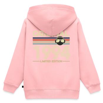 1994 - Kinder Premium Organic Zip Hoodie - Rosa - Hinten - AI Model Kid Female (0cm)
