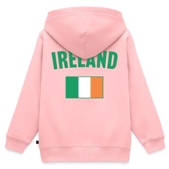 Ireland Flag - Kids Premium Organic Zip-up Hoodie - rose - Back - AI Model Kid Female (0cm)