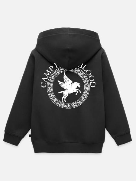 Camp Sang-Mêlé Vintage - Sweat Premium à capuche zippé enfant bio - noir