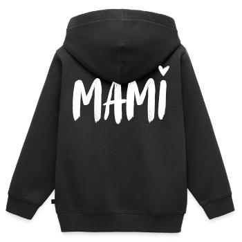 Mum. Mom. Mommy. Mother. Mutterag. All the best! - Kids Premium Organic Zip-up Hoodie - black - Back - AI Model Kid Male (0cm)