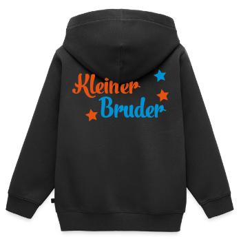baby - Kids Premium Organic Zip-up Hoodie - black - Back - AI Model Kid Male (0cm)