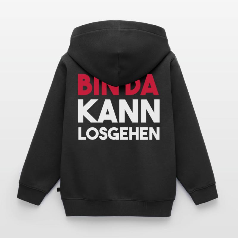BIN DA can get started Kids Premium Organic Zip-up Hoodie