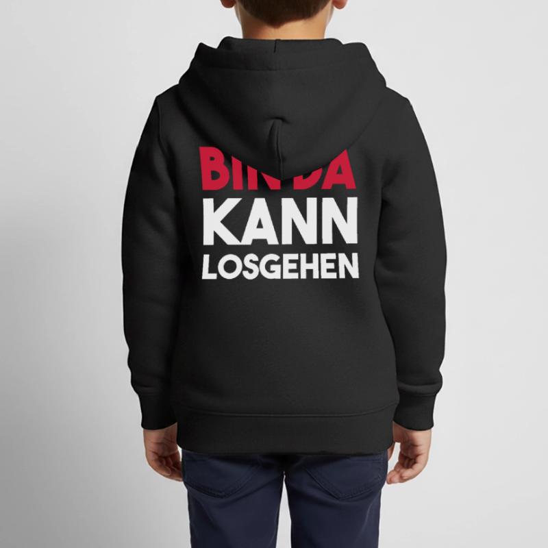 BIN DA can get started Kids Premium Organic Zip-up Hoodie
