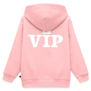 VIP - Sweat Premium à capuche zippé enfant bio - rose - Dos - AI Model Kid Female (0cm)
