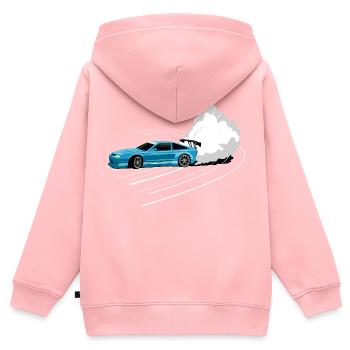 Auto Drift racing tuning - Kids Premium Organic Zip-up Hoodie - rose - Back - AI Model Kid Female (0cm)