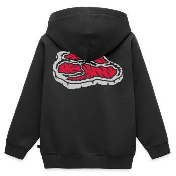 Grillmeister Saftiges Steak blutig - Kinder Premium Organic Zip Hoodie - Schwarz - Hinten - AI Model Kid Male (0cm)