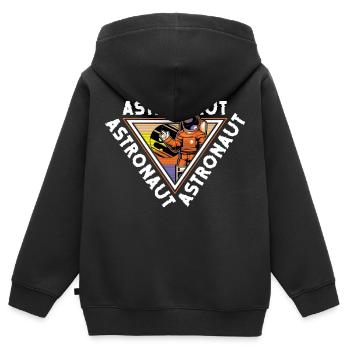 Space Shuttle Raumanzug Sterne Rakete - Kinder Premium Organic Zip Hoodie - Schwarz - Hinten - AI Model Kid Male (0cm)