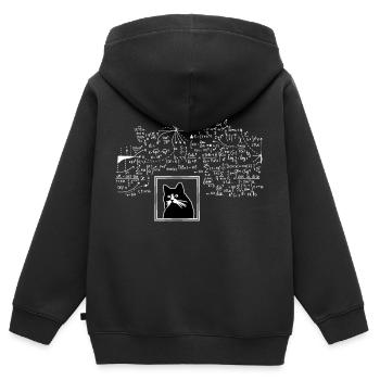 Schrodingers Katze box Lustige Wissenschaft Nerd P - Kinder Premium Organic Zip Hoodie - Schwarz - Hinten - AI Model Kid Male (0cm)