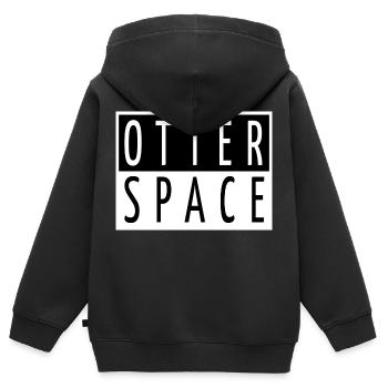 conspiration présent idée fun astrophysique présent - Sweat Premium à capuche zippé enfant bio - noir - Dos - AI Model Kid Male (0cm)