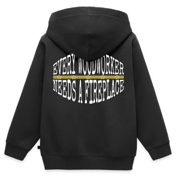 arboriculturist the carpenters cutter - Kinder Premium Organic Zip Hoodie - Schwarz - Hinten - AI Model Kid Male (0cm)