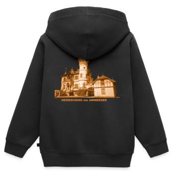 Herrsching Ammersee Bavière Villa Scheuermann - Sweat Premium à capuche zippé enfant bio - noir - Dos - AI Model Kid Male (0cm)