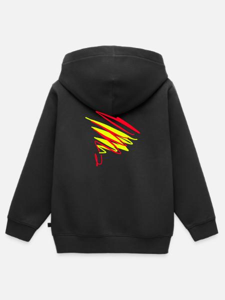 Geschenkidee für Kreative - Kinder Premium Organic Zip Hoodie - Schwarz