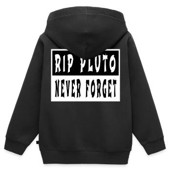 birthday gift joke astronomy spaceship planets - Kinder Premium Organic Zip Hoodie - Schwarz - Hinten - AI Model Kid Male (0cm)