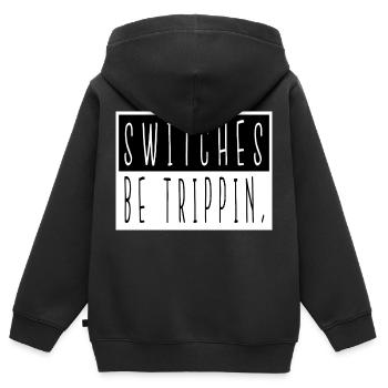 devices electricians present electrician gift - Kids Premium Organic Zip-up Hoodie - black - Back - AI Model Kid Male (0cm)