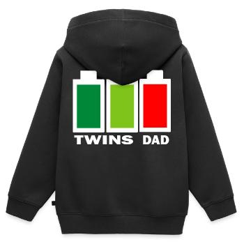 Schwangerschaft Babyparty Babyshower Boy Girl - Kinder Premium Organic Zip Hoodie - Schwarz - Hinten - AI Model Kid Male (0cm)