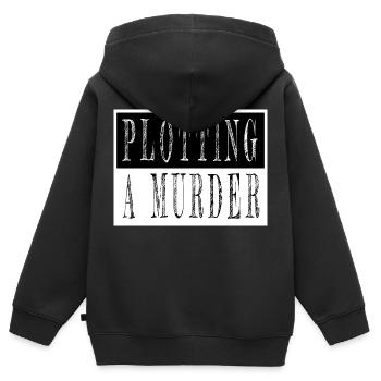 Blog Joke Books Geek citation dictons châssis editer - Sweat Premium à capuche zippé enfant bio - noir - Dos - AI Model Kid Male (0cm)