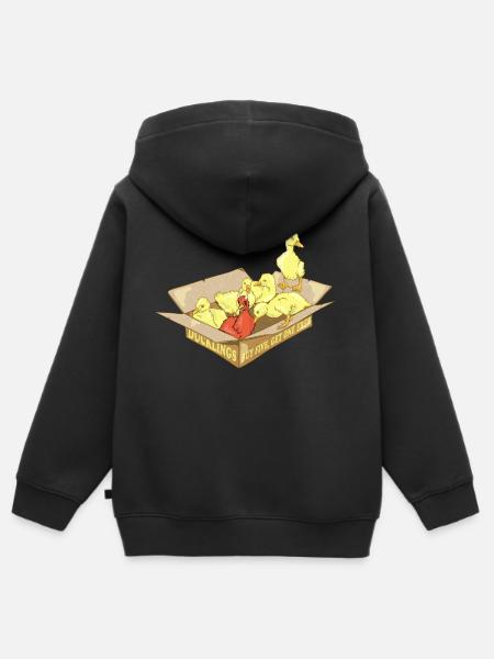 Böses Entlein - Kinder Premium Organic Zip Hoodie - Schwarz