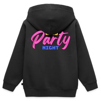 Wilde Partynacht - wilde Partynacht - Kinder Premium Organic Zip Hoodie - Schwarz - Hinten - AI Model Kid Male (0cm)
