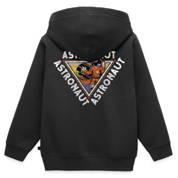 Astronaut Raumfahrt Raumanzug Galaxie - Kinder Premium Organic Zip Hoodie - Schwarz - Hinten - AI Model Kid Male (0cm)