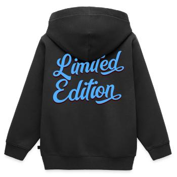 limited edition - Kids Premium Organic Zip-up Hoodie - black - Back - AI Model Kid Male (0cm)