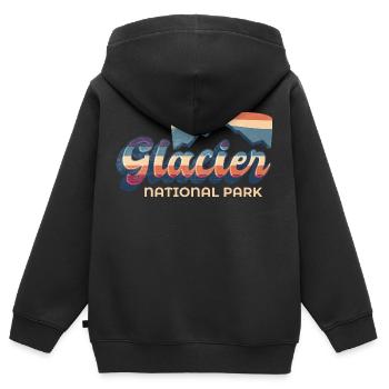Gletscher-Nationalpark Britisch-Kolumbien Kanada - Kinder Premium Organic Zip Hoodie - Schwarz - Hinten - AI Model Kid Male (0cm)