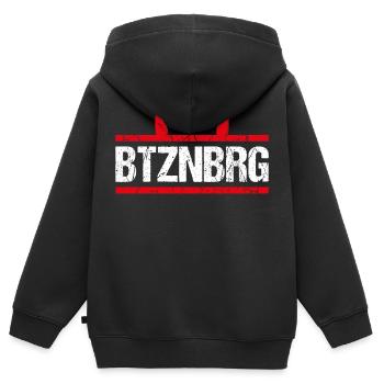 Kaiserslautern Betzenberg - Kinder Premium Organic Zip Hoodie - Schwarz - Hinten - AI Model Kid Male (0cm)