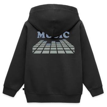 equalizer - Kids Premium Organic Zip-up Hoodie - black - Back - AI Model Kid Male (0cm)