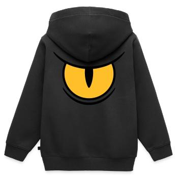 Big Reptile's Eye - Kinder Premium Organic Zip Hoodie - Schwarz - Hinten - AI Model Kid Male (0cm)