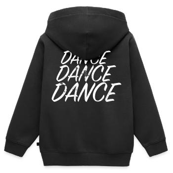 DANSE DANSE DANSE - Sweat Premium à capuche zippé enfant bio - noir - Dos - AI Model Kid Male (0cm)