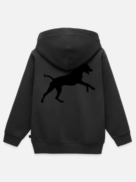 Rhodesian Ridgeback - Kinder Premium Organic Zip Hoodie - Schwarz