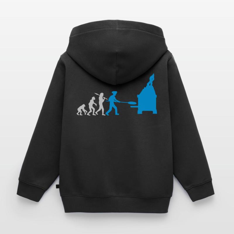 Pizza Bäcker Evolution Kinder Premium Organic Zip Hoodie