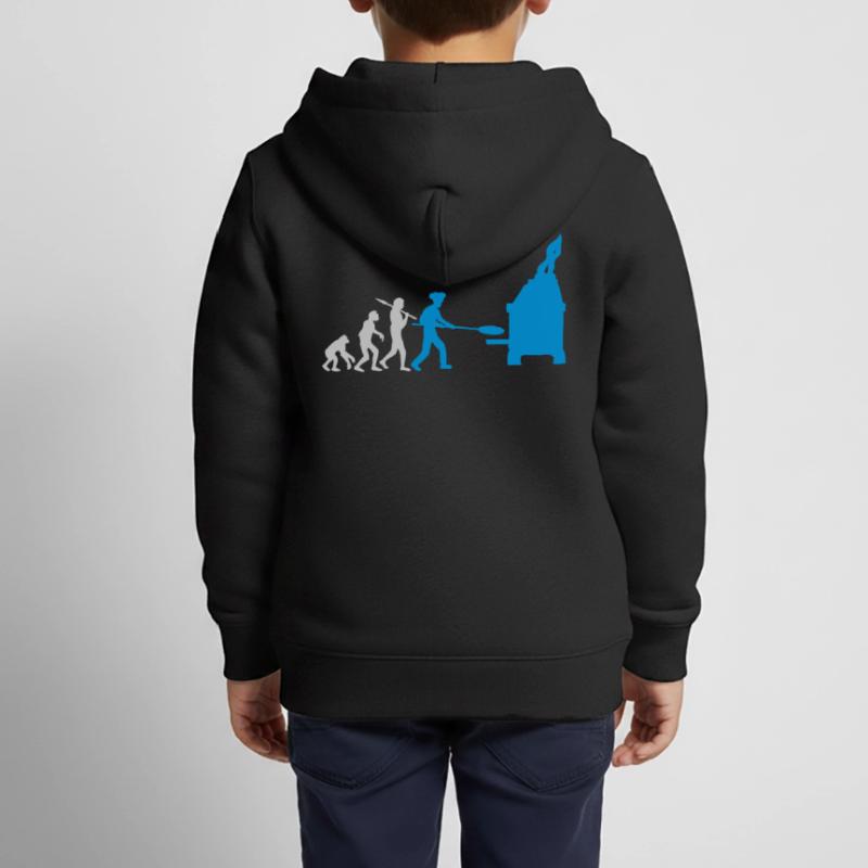 Pizza Bäcker Evolution Kinder Premium Organic Zip Hoodie