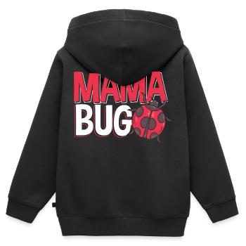 Ladybug Entomologist Ladybirds Entomology Mama Bug - Kinder Premium Organic Zip Hoodie - Schwarz - Hinten - AI Model Kid Male (0cm)