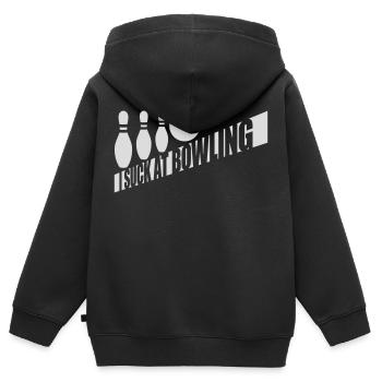 Je suis nul au bowling - Sweat Premium à capuche zippé enfant bio - noir - Dos - AI Model Kid Male (0cm)
