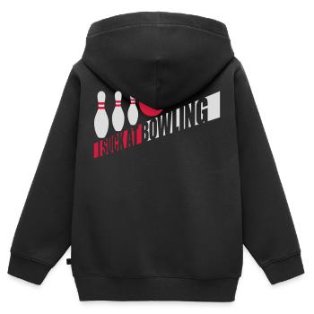 Je suis nul au bowling - Sweat Premium à capuche zippé enfant bio - noir - Dos - AI Model Kid Male (0cm)