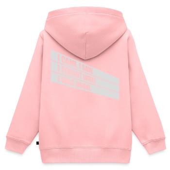 I came saw forget - Kinder Premium Organic Zip Hoodie - Rosa - Hinten - AI Model Kid Female (0cm)