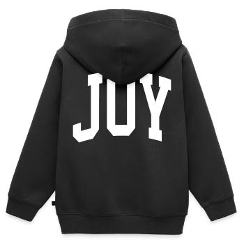 Joie - Sweat Premium à capuche zippé enfant bio - noir - Dos - AI Model Kid Male (0cm)