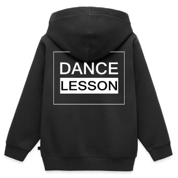 Dancing Dance Music - Kids Premium Organic Zip-up Hoodie - black - Back - AI Model Kid Male (0cm)