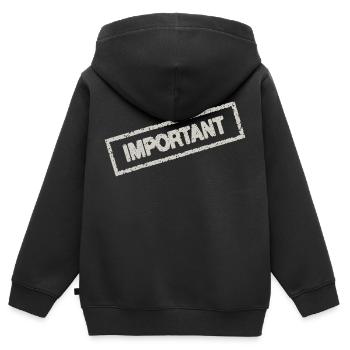 important - Sweat Premium à capuche zippé enfant bio - noir - Dos - AI Model Kid Male (0cm)