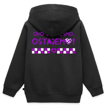 Kroatien hrvatska kroatien hrv hr reisen tourismus - Kinder Premium Organic Zip Hoodie - Schwarz - Hinten - AI Model Kid Male (0cm)