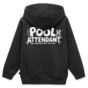 Sentiment de sauveteur - Sweat Premium à capuche zippé enfant bio - noir - Dos - AI Model Kid Male (0cm)