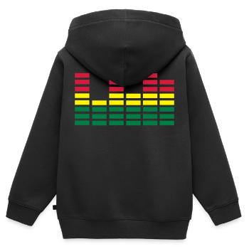 Equalizer - Kids Premium Organic Zip-up Hoodie - black - Back - AI Model Kid Male (0cm)