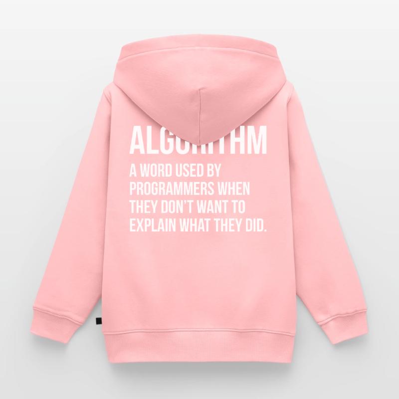 Algorithm Programming Informatic Gift Kids Premium Organic Zip-up Hoodie