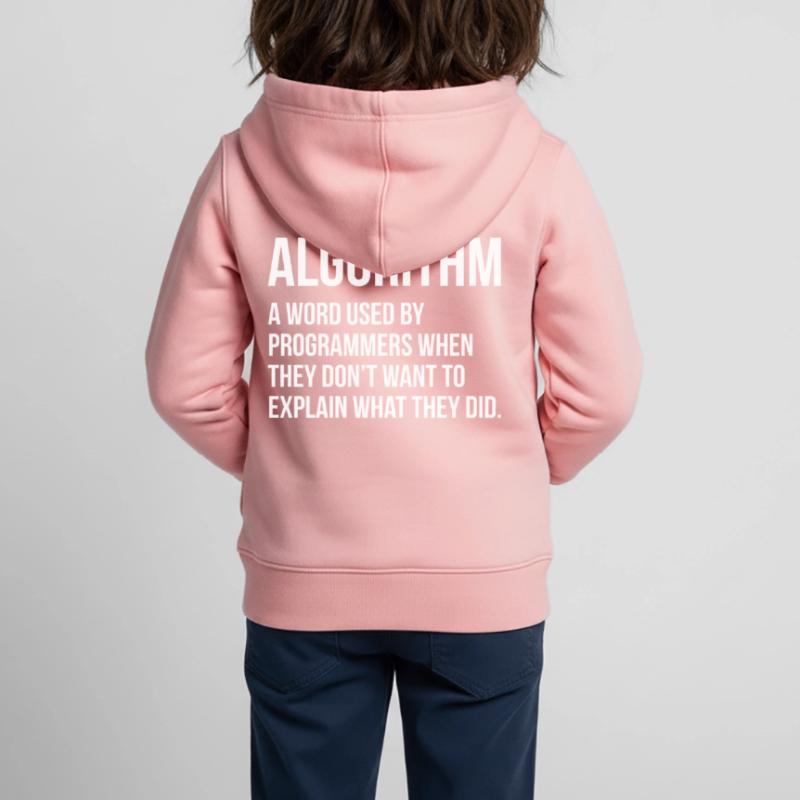 Algorithm Programming Informatic Gift Kids Premium Organic Zip-up Hoodie