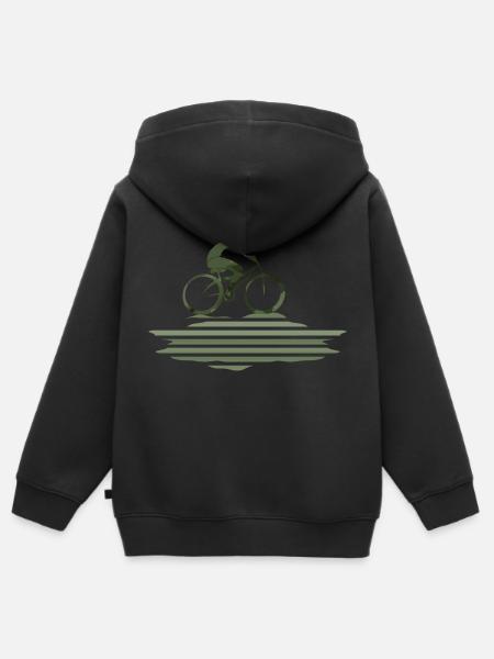Radfahrer - Kinder Premium Organic Zip Hoodie - Schwarz