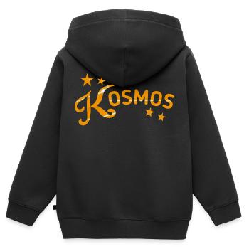Kosmos - Sterne - Kinder Premium Organic Zip Hoodie - Schwarz - Hinten - AI Model Kid Male (0cm)