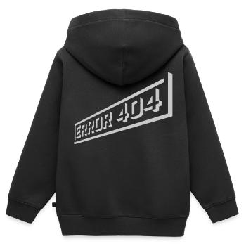 Netzwerk verloren Error 404 - Kinder Premium Organic Zip Hoodie - Schwarz - Hinten - AI Model Kid Male (0cm)