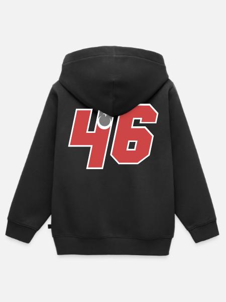 Kahramanmaraş - Sweat Premium à capuche zippé enfant bio - noir