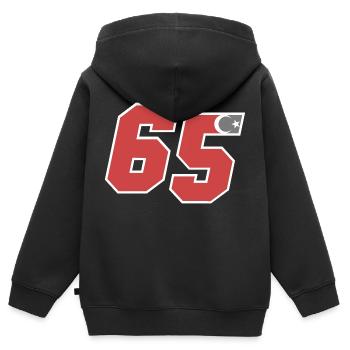 Fourgon - Sweat Premium à capuche zippé enfant bio - noir - Dos - AI Model Kid Male (0cm)